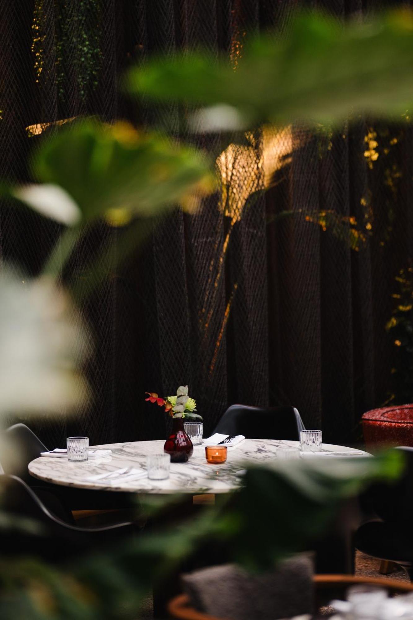 Sly Berlin Hotel Bagian luar foto The waterfall at the restaurant